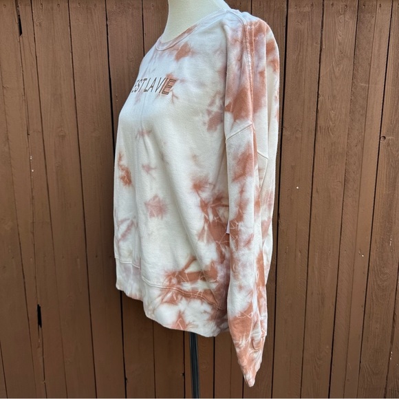 LACAUSA | Size Small NWT Tie Dye C’est La Vie Sweatshirt - Picture 9 of 14